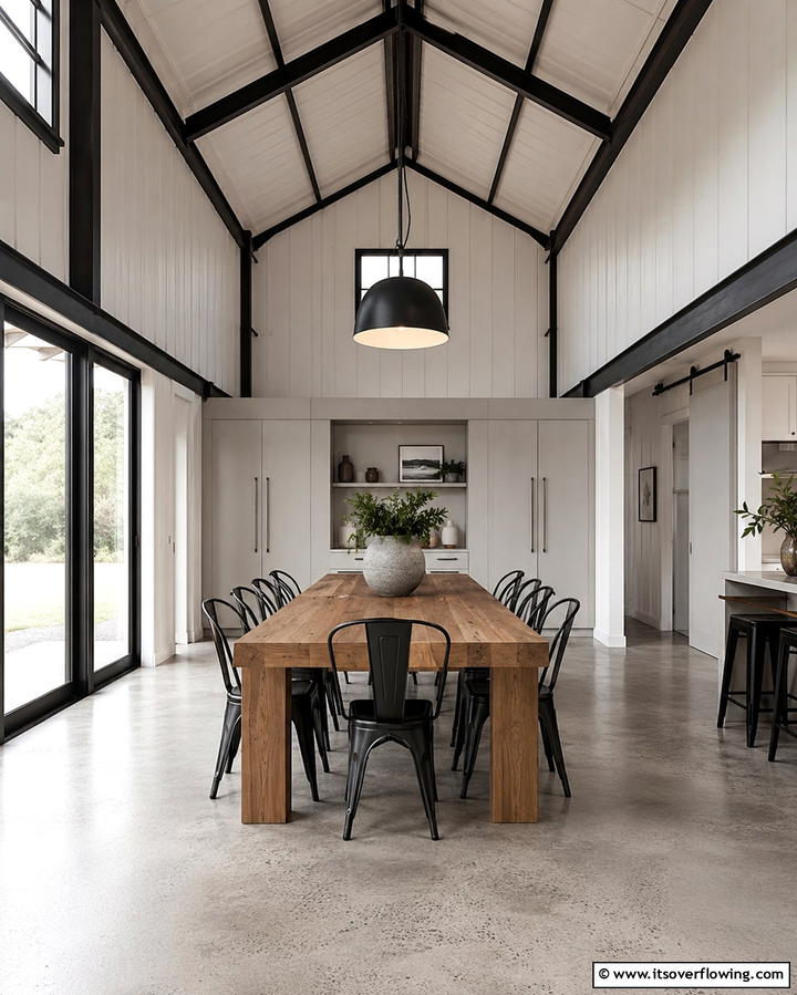 Sleek Minimalist Decor - 30 Barndominium Interior Ideas for Spacious Living Designs