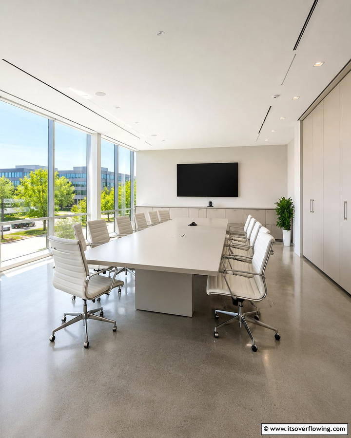 Sleek Minimalist Design - 25 Conference Room Design Ideas for Inspiration