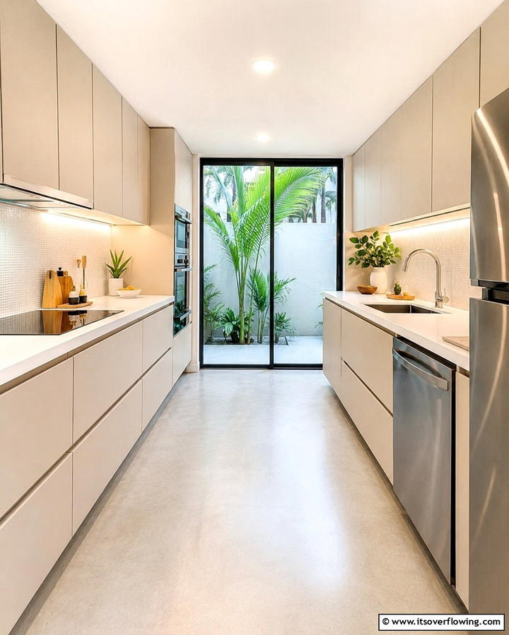 Sleek Minimalist Design - 30 Parallel Modular Kitchen Designs for Efficient Cooking