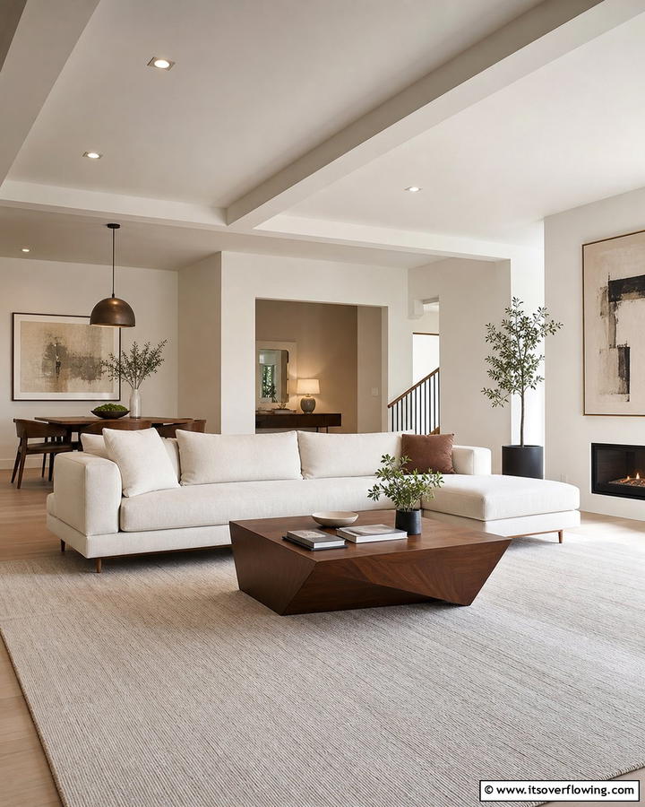 Sleek Minimalist Design - 21 Mid-Century Modern Living Room Ideas- Timeless Style