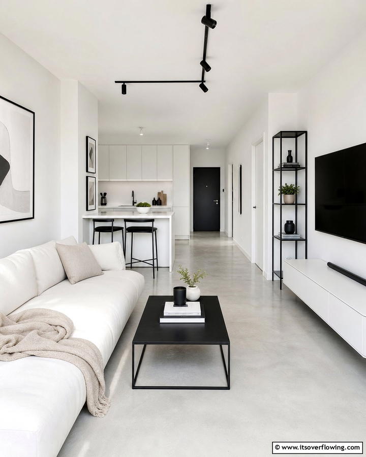 Sleek Minimalist Designs - 21 Small Apartment Decorating Ideas for Stylish Living