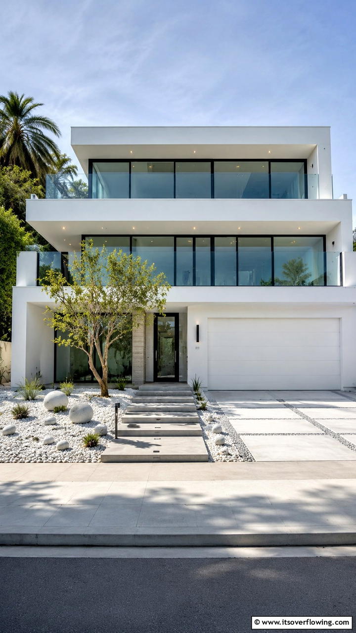 Sleek Minimalist Home with Black Windows - 30 Modern House Designs With Black Windows Inspiration