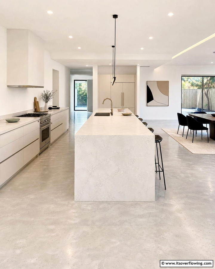 Sleek Minimalist Style - 30 Kitchens Without Upper Cabinets for Open Concepts