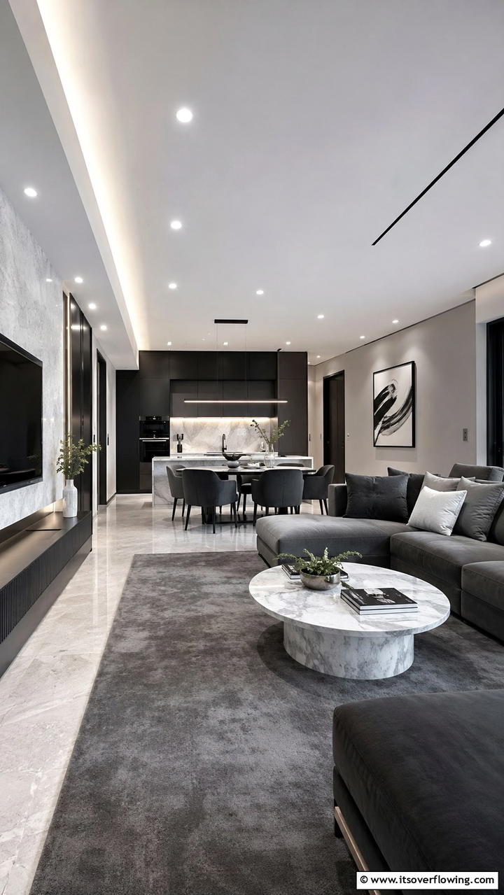 Sleek Monochrome Aesthetics - 30 Condo Interior Design Ideas for Urban Living