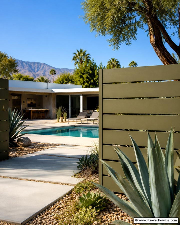 Sleek Olive - 30 Best Fence Paint Colors for Outdoor Style