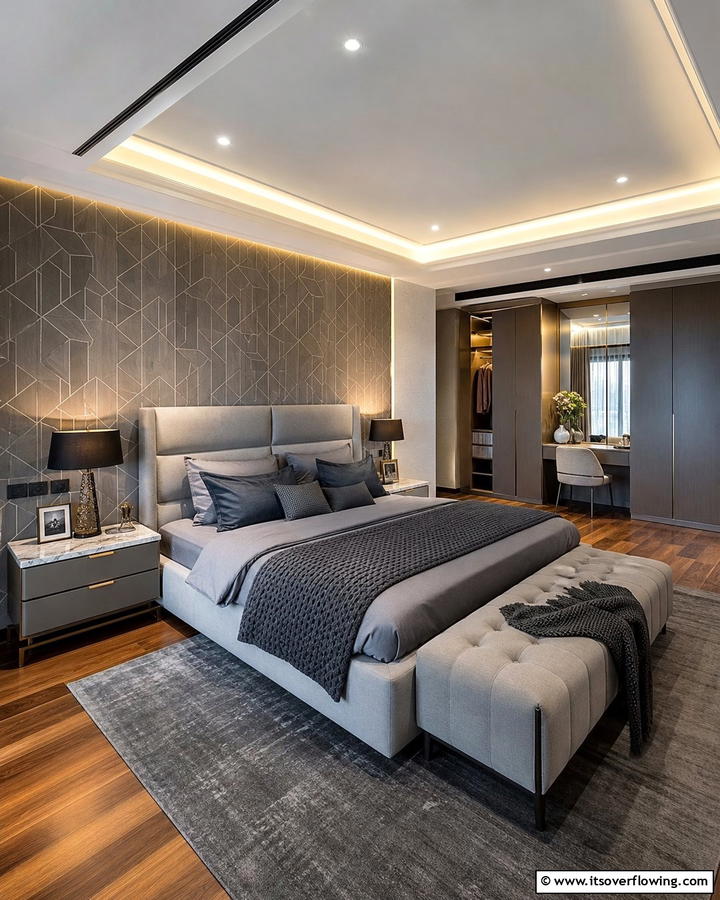 Sleek Sophisticated Space - 21 Master Bedroom Ideas for Luxurious and Relaxing Retreats