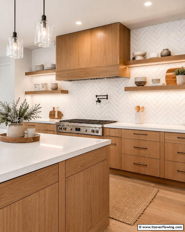 Sleek Subway Tiles - 25 Modern Kitchen Backsplash Ideas for a Fresh Update