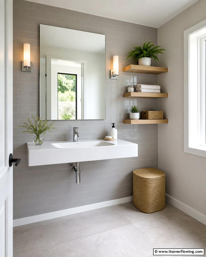 Sleek Wall Mounted Sinks - 25 Bathroom Sink Ideas for Style and Functionality
