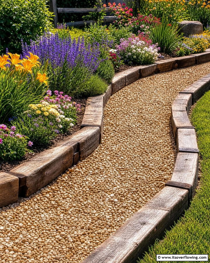 Sleeper Edging for Beds and Pathways - 20 Garden Sleeper Ideas for a Unique and Functional Outdoor Space