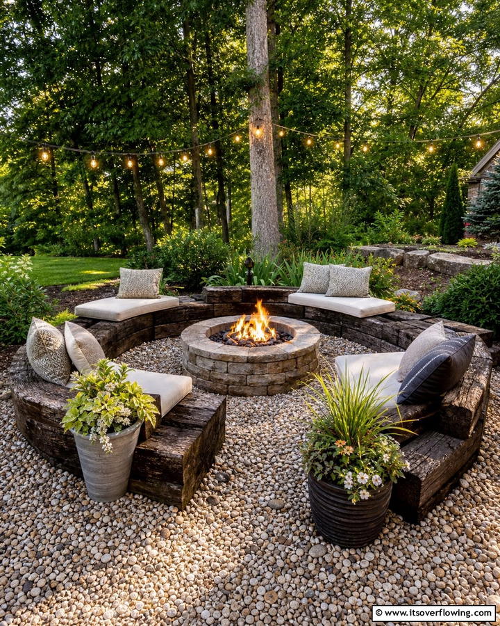 Sleeper Fire Pit Seating - 20 Garden Sleeper Ideas for a Unique and Functional Outdoor Space