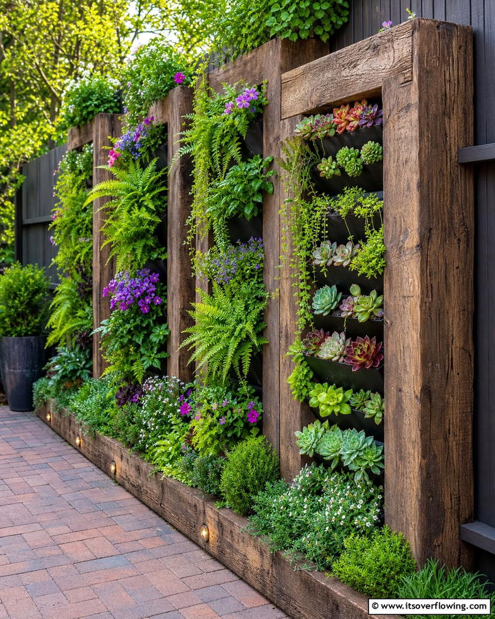 Sleeper Vertical Gardens - 20 Garden Sleeper Ideas for a Unique and Functional Outdoor Space