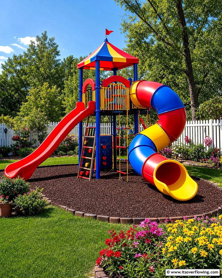Slide Extravaganza - 25 Backyard Playground Ideas for Kids