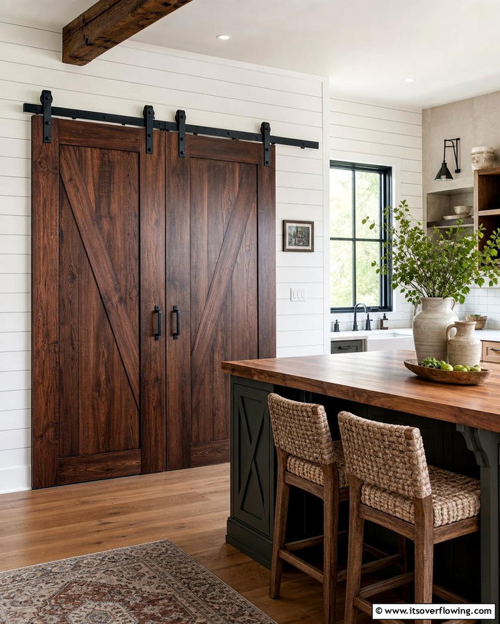 Sliding Barn Doors - 25 Pantry Door Ideas for Stylish and Functional Spaces
