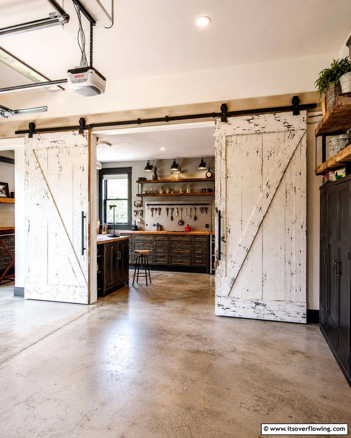 Sliding Barn DoorsExact - 25 Rustic Garage Ideas for a Cozy and Functional Space
