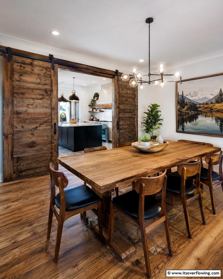 Sliding Barn DoorsOne - 25 Townhouse Interior Design Ideas for Modern Living