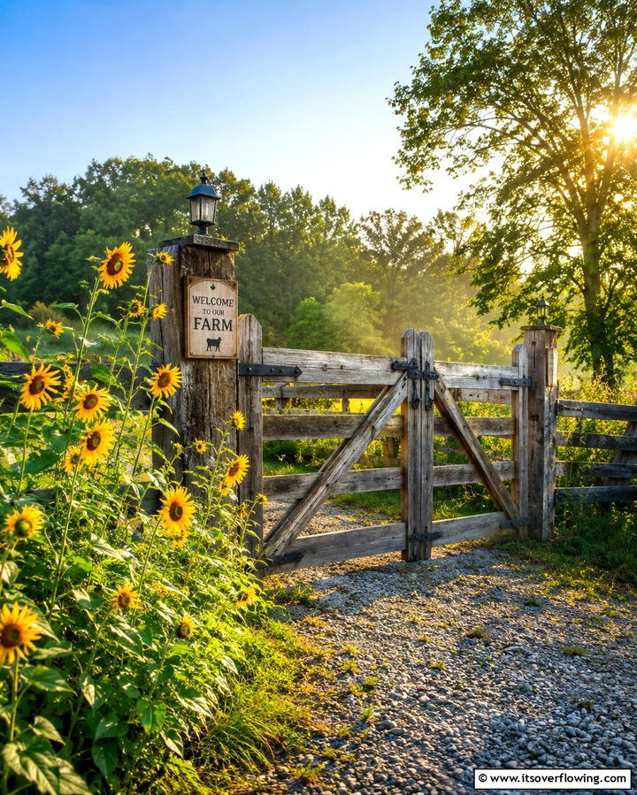 Sliding Barn Style Gate - 25 Fence Gate Ideas for Stylish and Secure Yards