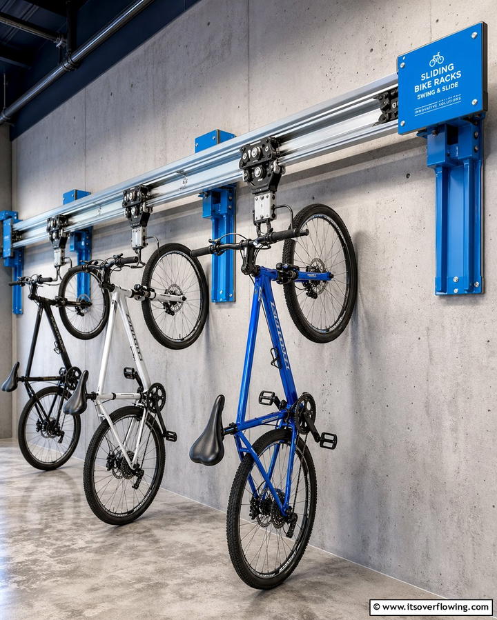 Sliding Bike Racks - 25 Garage Bike Storage Ideas for a Clutter-Free Space