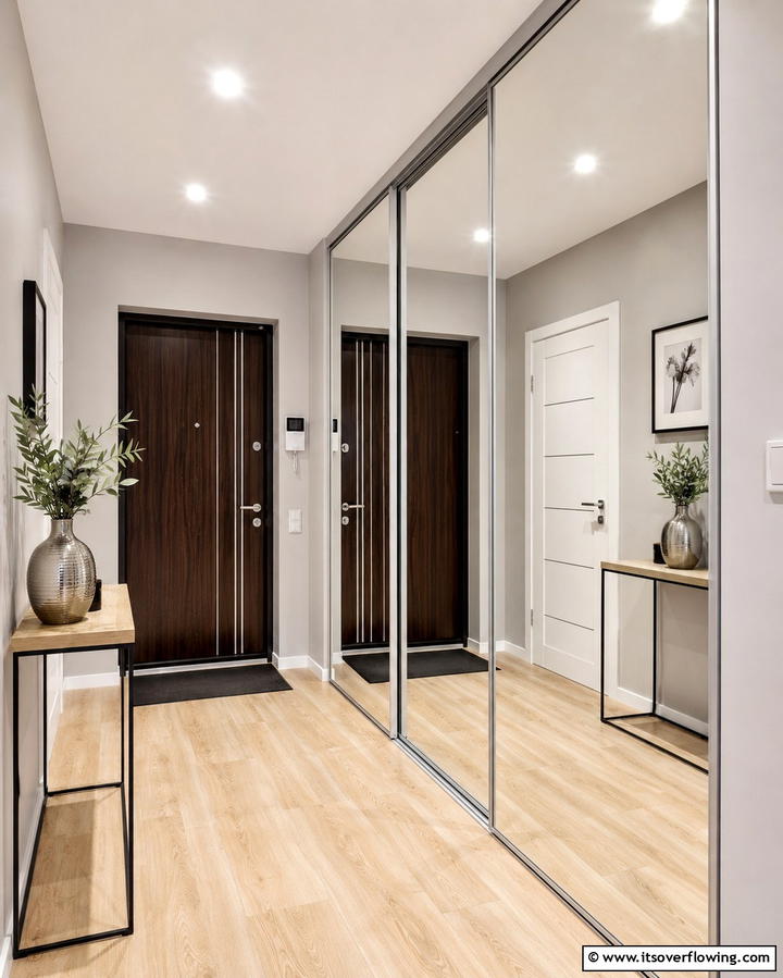 Sliding Door Closet - 25 Entryway Closet Ideas to Maximize Storage and Style