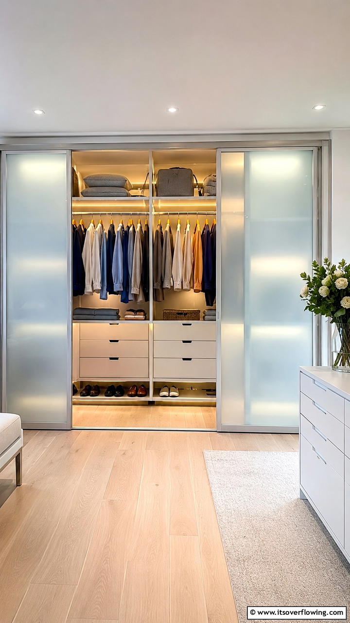 Sliding Door Innovations - 21 Functional Walk-In Closet Ideas for Organized Spaces