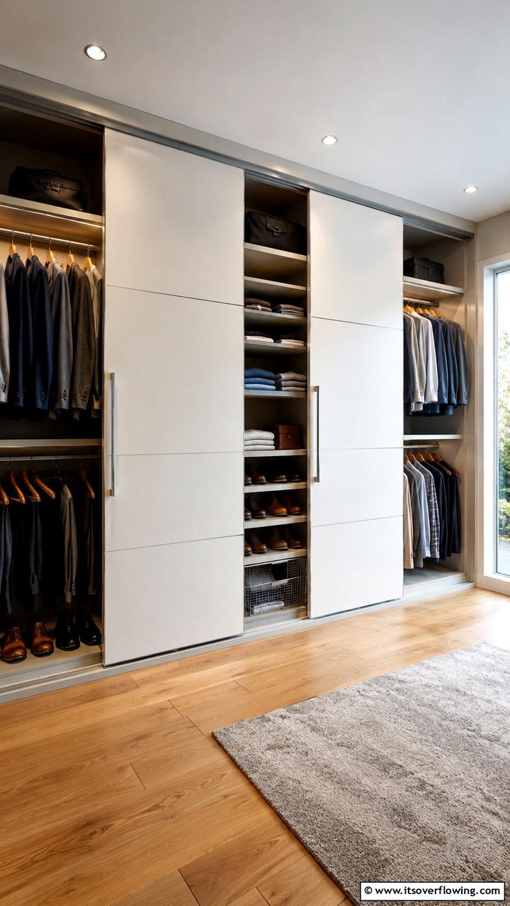 Sliding Door Shelves - 30 Closet Shelving Ideas for Maximizing Storage and Space