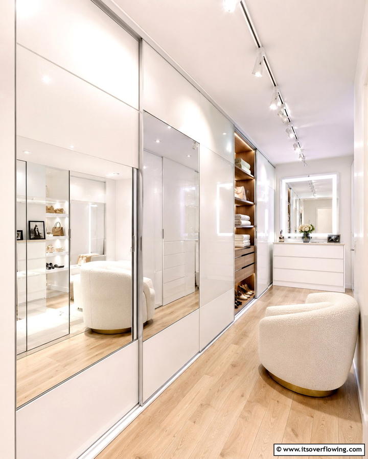 Sliding Door Solutions - 25 Small Dressing Room Ideas to Organize Your Wardrobe