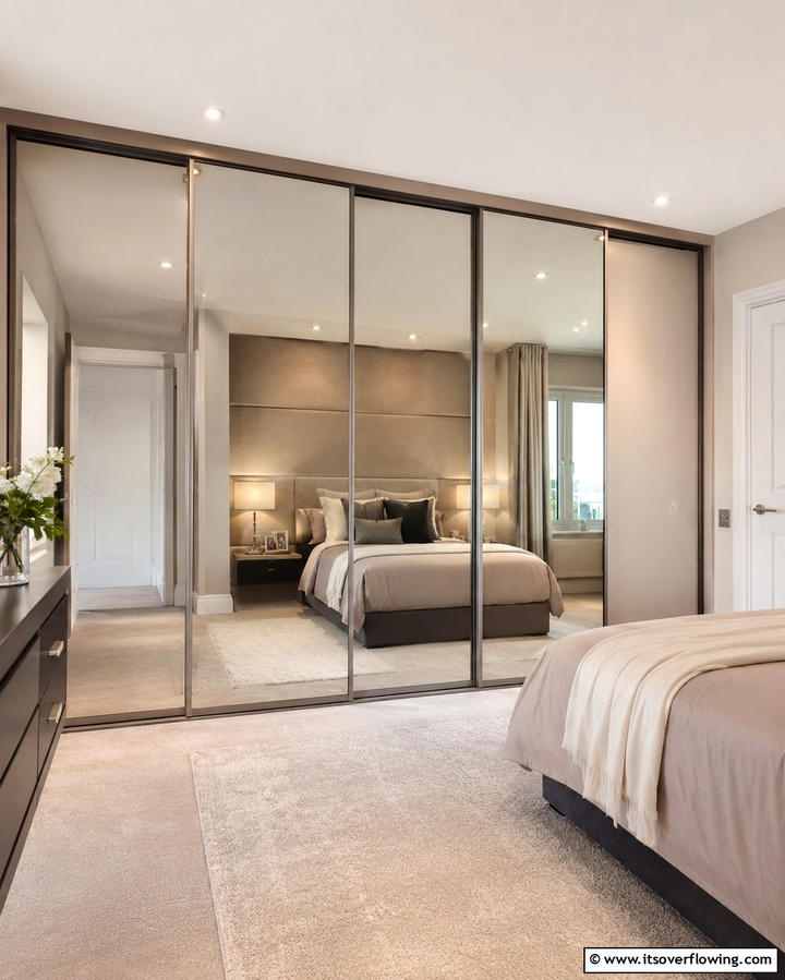 Sliding Door Wardrobes - 25 Shared Bedroom Ideas for Small Rooms to Maximize Space