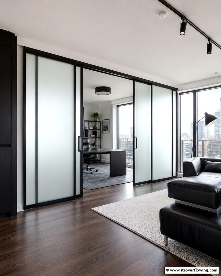 Sliding Doors for Flexibility - 30 Space-Saving Condo Living Room Ideas for Urban Dwellers