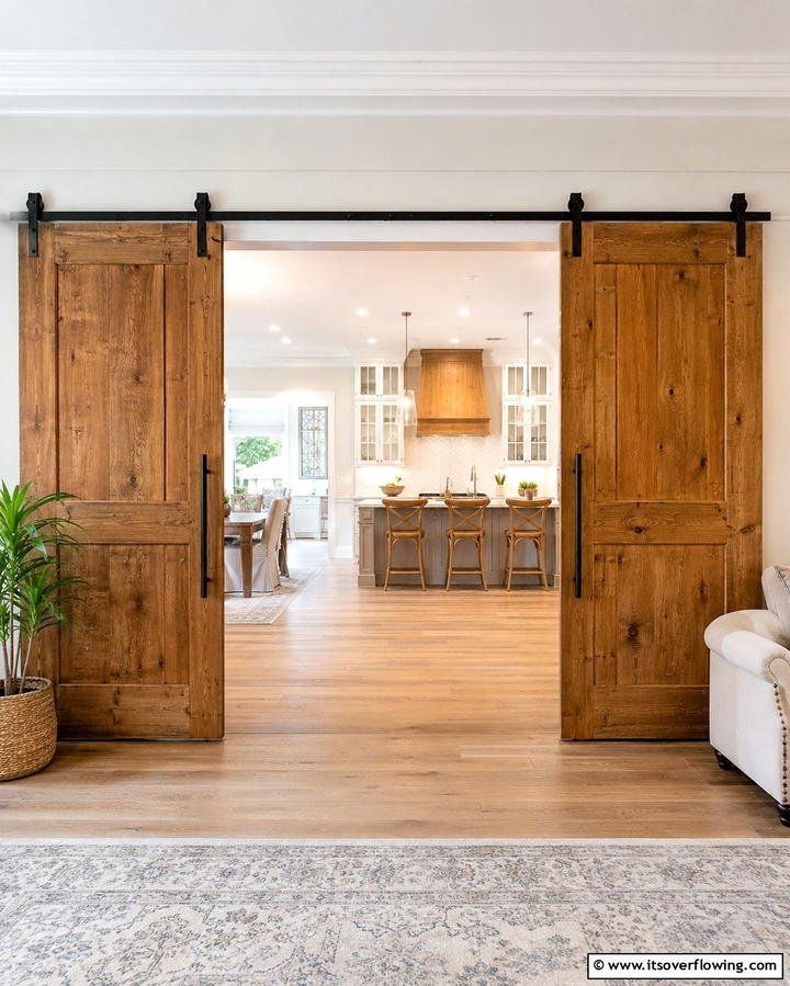 Sliding Doors for Flexible Separation - 25 Kitchen Diner Ideas for a Functional and Stylish Space