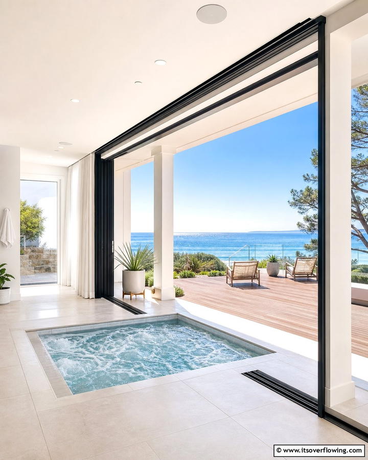 Sliding Glass Doors - 25 Hot Tub Enclosure Ideas for Year-Round Relaxation