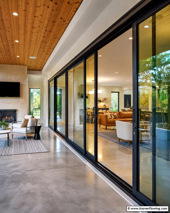 Sliding Glass Doors - 25 Three Season Porch Ideas for Year-Round Enjoyment