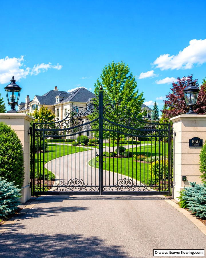 Sliding Metal Gate - 25 Fence Gate Ideas for Stylish and Secure Yards