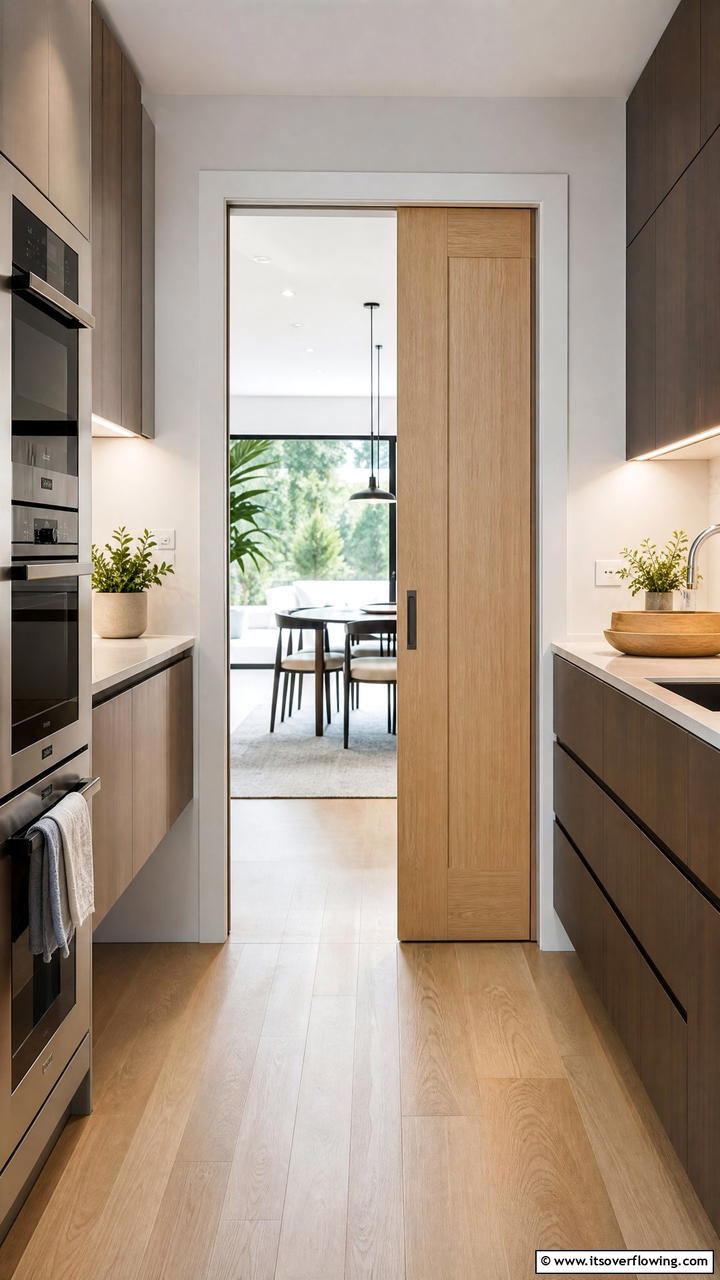 Sliding Pocket Doors - 25 Pantry Door Ideas for Stylish and Functional Spaces