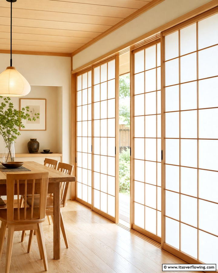 Sliding Shoji Screens - 25 Japanese Dining Room Ideas for a Zen-Inspired Space