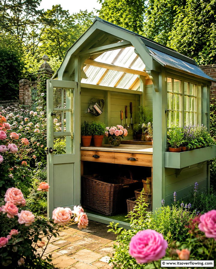 Small Garden Potting Shed - 25 Wood Shed Ideas for Functional and Stylish Storage