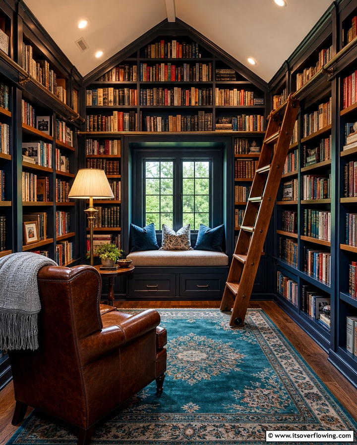 Small Library Hideaway - 25 Creative Attic Room Ideas for Cozy Spaces
