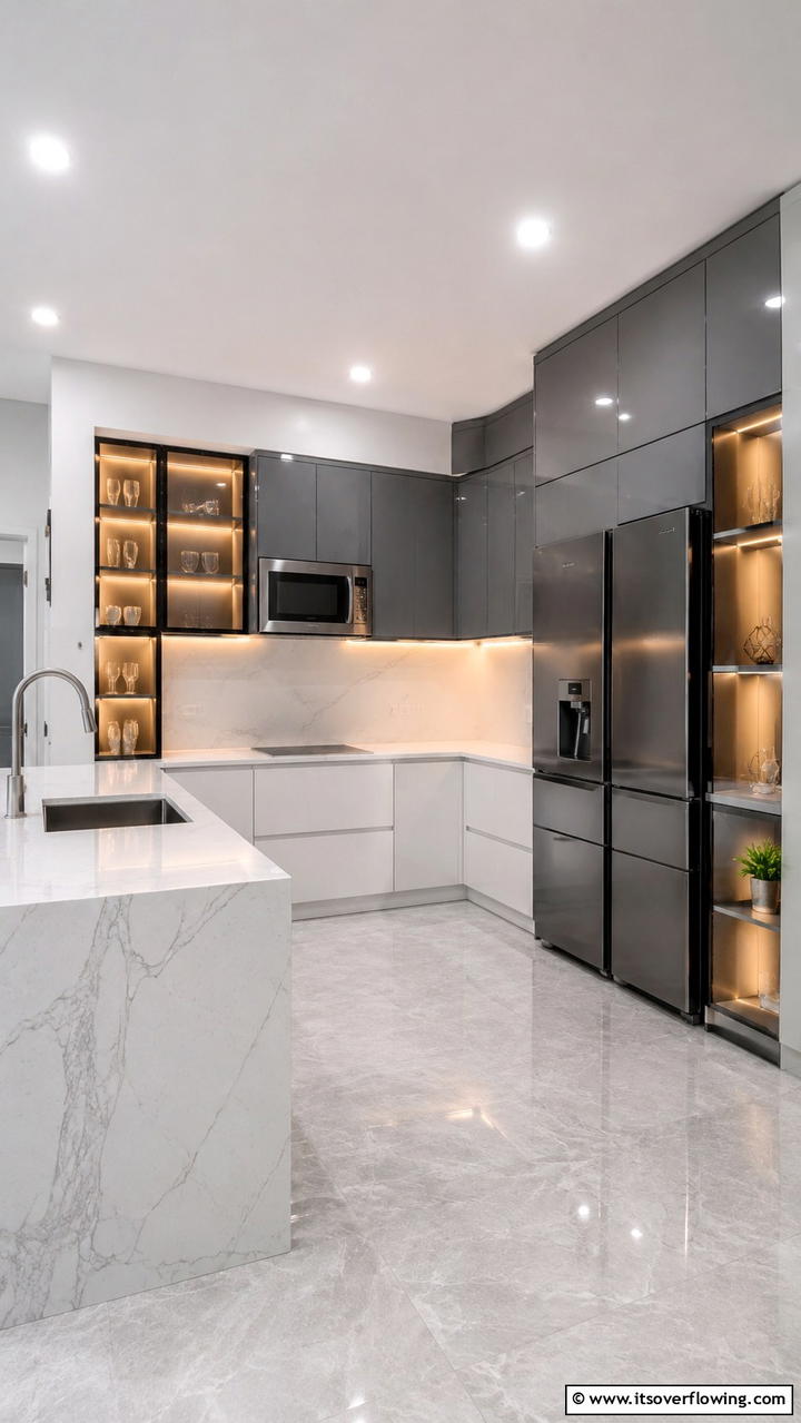 Smart Appliance Integration - 30 Corner Cabinet Ideas to Maximize Storage in Any Room