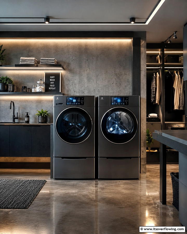 Smart Appliances for Effortless Efficiency - 25 Modern Laundry Room Ideas for a Functional Space