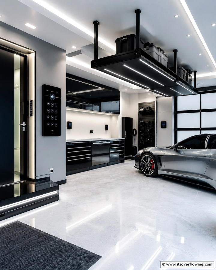 Smart Automated Garage - 30 Garage Makeover Ideas to Transform Your Space