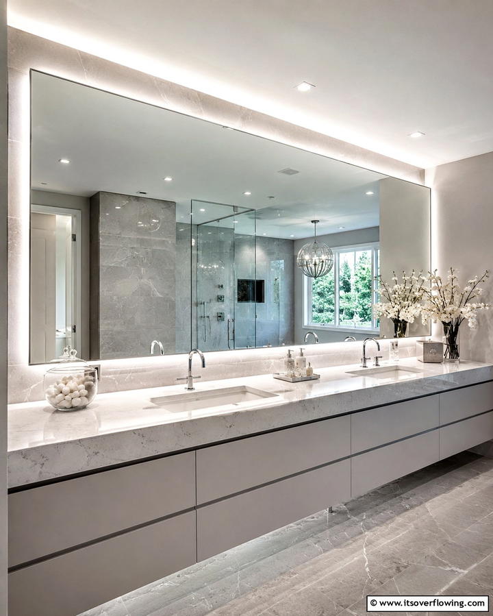 Smart Bathroom Technology - 25 Large Bathroom Ideas for a Luxurious Retreat
