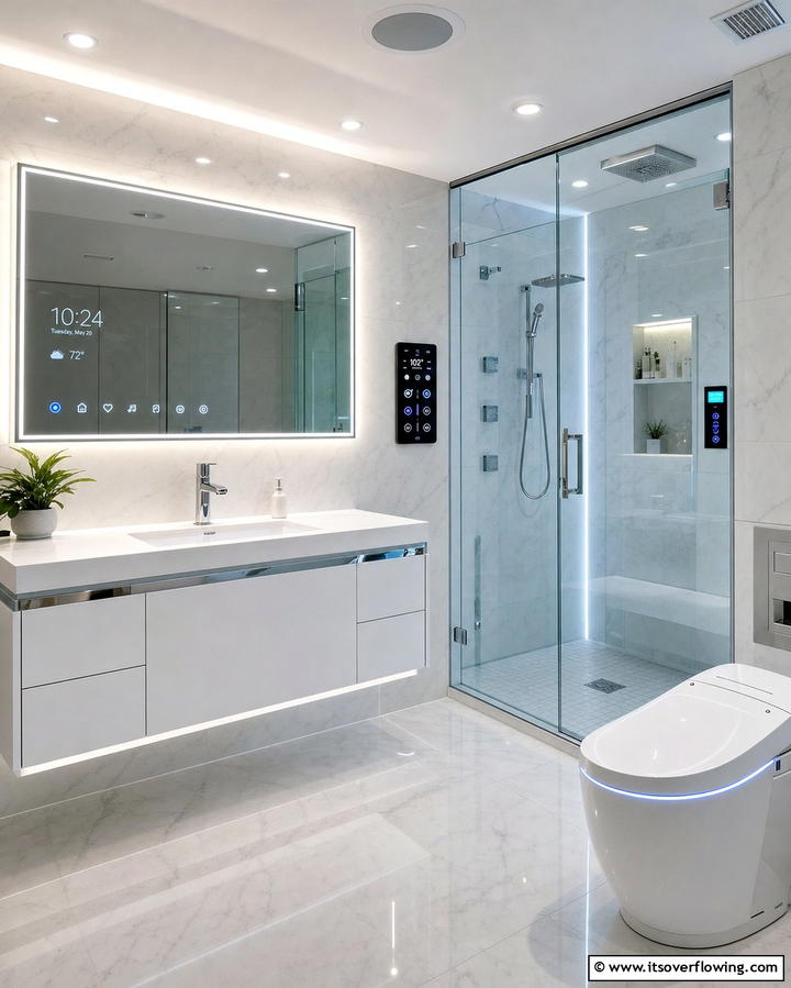 Smart Bathroom Technology - 25 Bathroom Remodel Ideas for a Fresh New Look