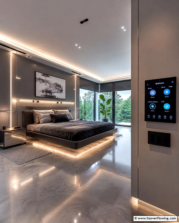 Smart Bedroom Technology - 25 Luxury Modern Bedroom Ideas for Ultimate Comfort