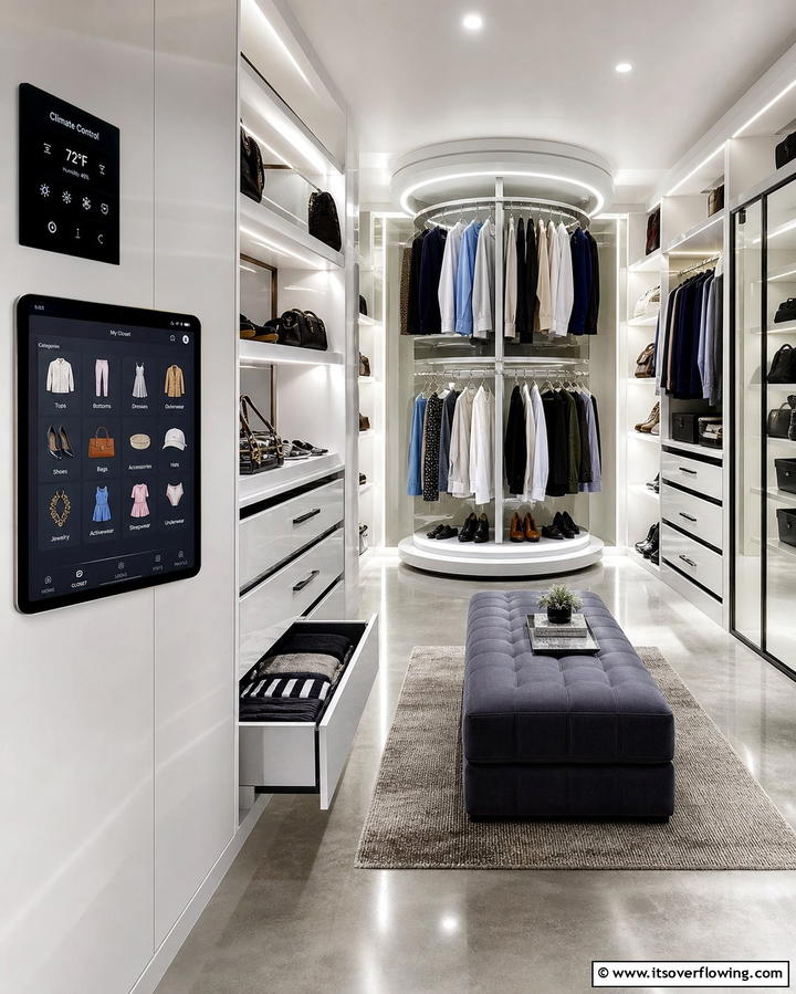 Smart Closet Technology - 21 Clever Closet Ideas for Maximized Home Organization