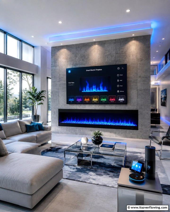 Smart Electric Fireplaces - 25 Electric Fireplace Ideas for Cozy and Modern Homes