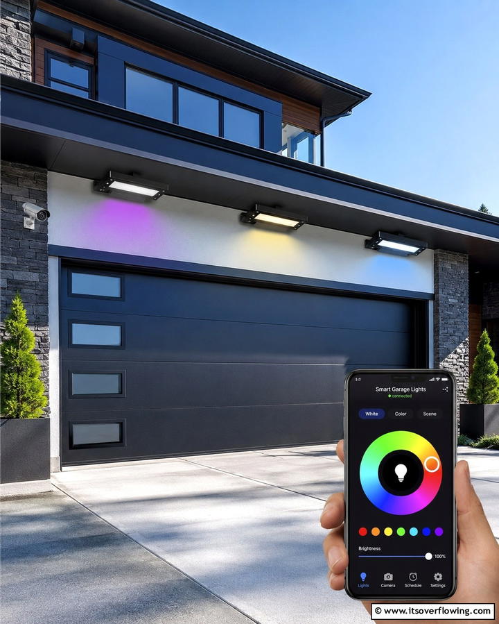 Smart Garage Lighting Systems - 25 Exterior Garage Lighting Ideas to Illuminate Your Home