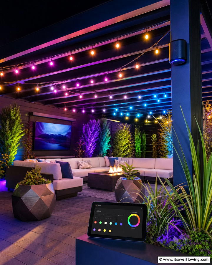 Smart Home Controlled Systems - 21 Patio String Light Arrangements for Magical Outdoor Ambiance