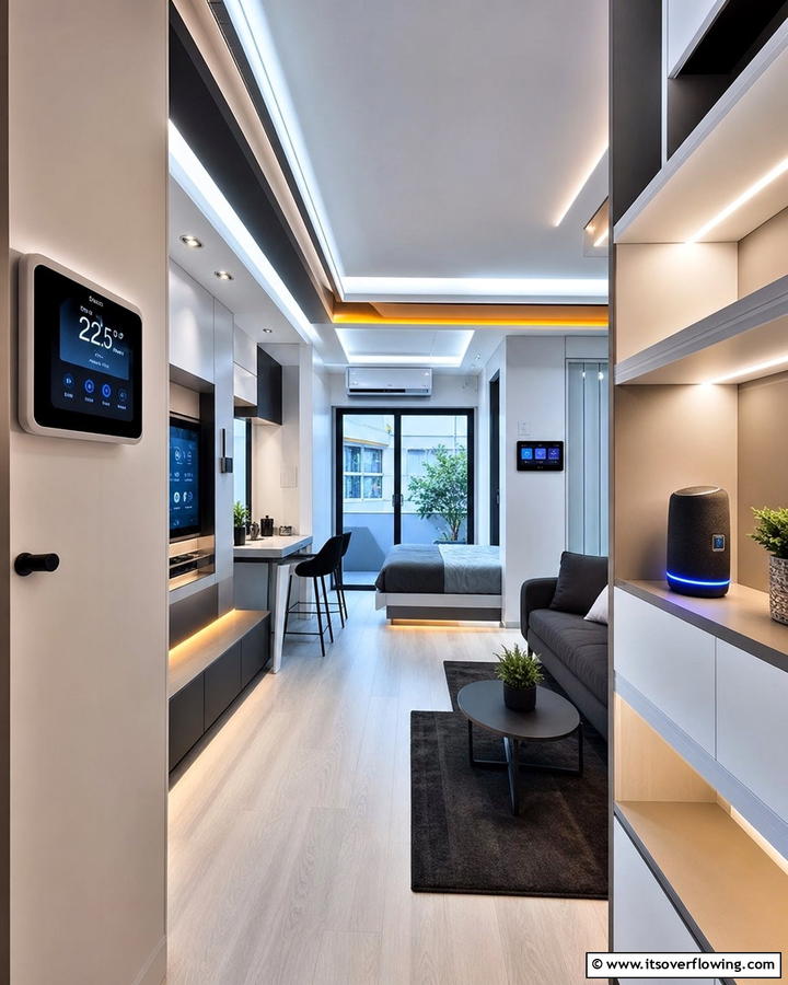 Smart Home Technology Integration - 21 Small Apartment Decorating Ideas for Stylish Living