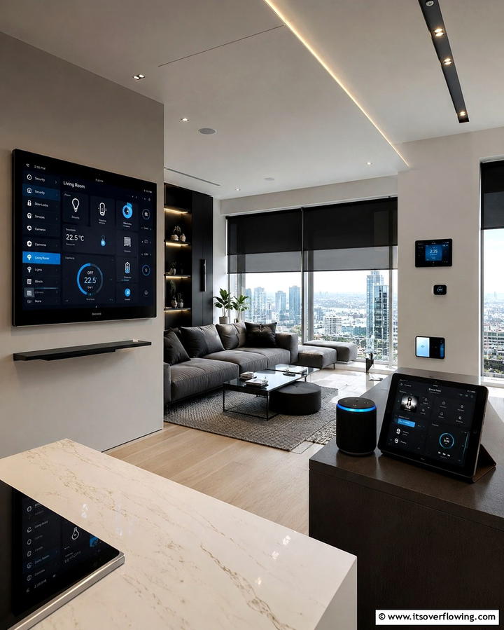 Smart Home Technology Integration - 20 Metro Style Interior Design Ideas for Urban Living