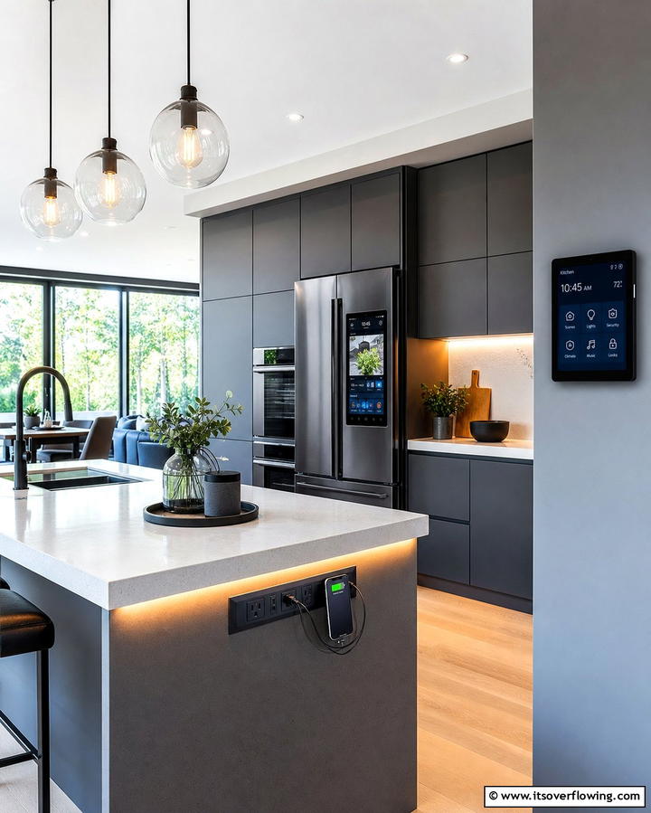 Smart Kitchen Tech Integration - 21 Luxury Kitchen Ideas for a High-End Culinary Experience