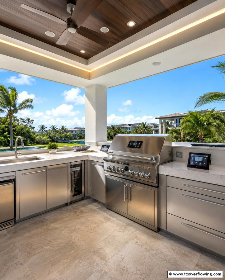 Smart Kitchen Technology - 20 Stylish Lanai Kitchen Ideas for Indoor-Outdoor Living