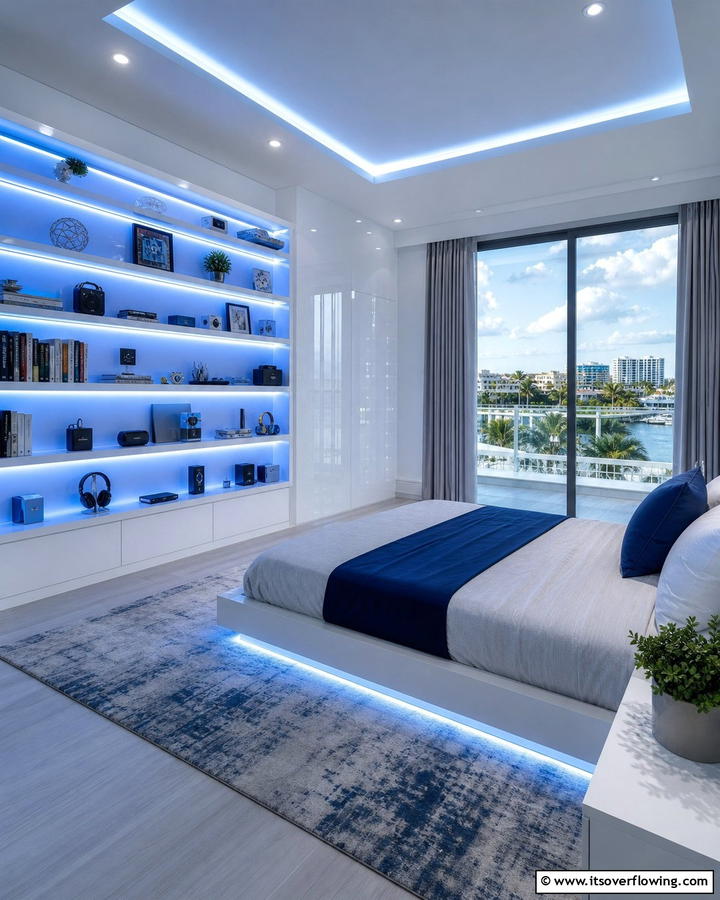 Smart Lighting for Customization - 20 Bookshelf Lighting Ideas- Illuminate Your Collection